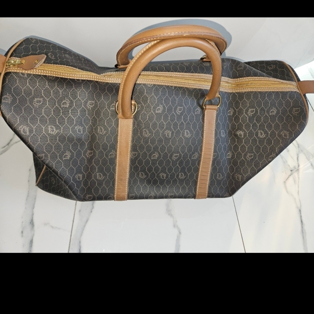 Authentic Dior Black and Brown Travel Bag - Picture 5 of 9